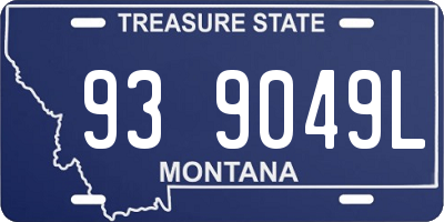 MT license plate 939049L