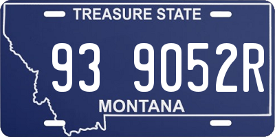 MT license plate 939052R