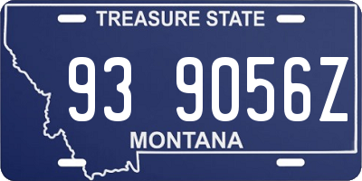 MT license plate 939056Z