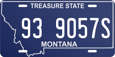 MT license plate 939057S