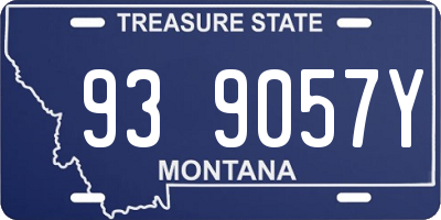 MT license plate 939057Y