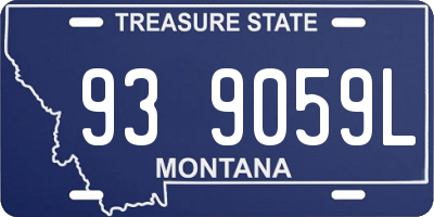 MT license plate 939059L