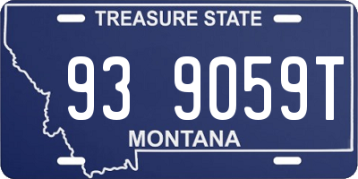 MT license plate 939059T