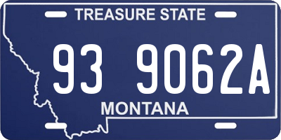 MT license plate 939062A