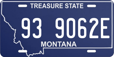 MT license plate 939062E