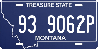 MT license plate 939062P