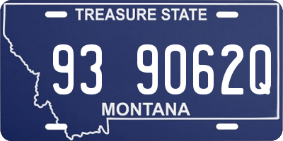MT license plate 939062Q
