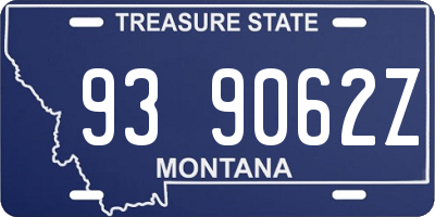 MT license plate 939062Z