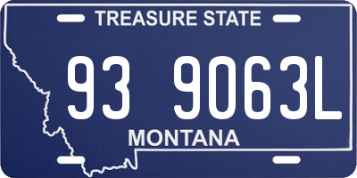 MT license plate 939063L