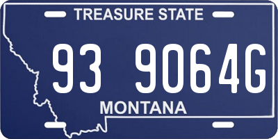 MT license plate 939064G
