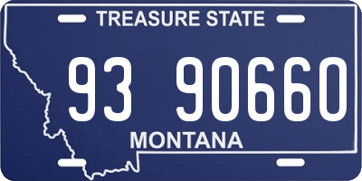 MT license plate 939066O