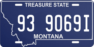 MT license plate 939069I