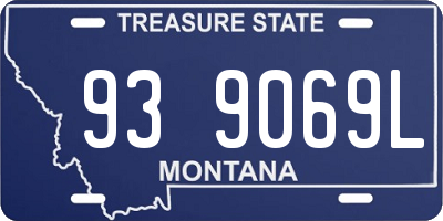 MT license plate 939069L