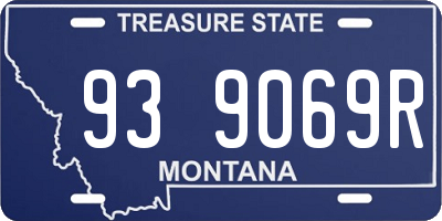 MT license plate 939069R