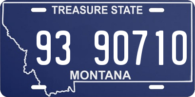 MT license plate 939071O