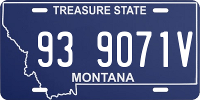 MT license plate 939071V