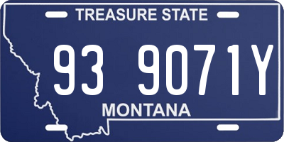 MT license plate 939071Y