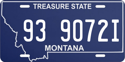 MT license plate 939072I