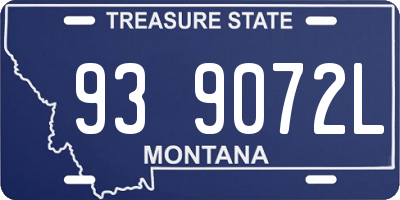 MT license plate 939072L