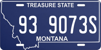 MT license plate 939073S