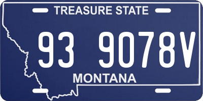 MT license plate 939078V