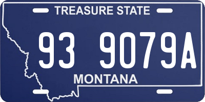 MT license plate 939079A