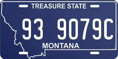 MT license plate 939079C
