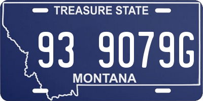 MT license plate 939079G