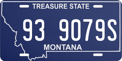 MT license plate 939079S