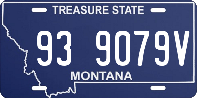 MT license plate 939079V