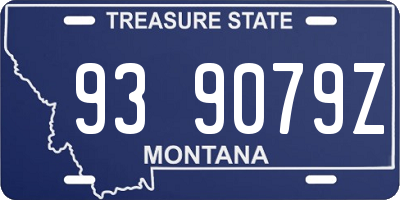 MT license plate 939079Z
