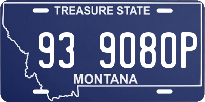 MT license plate 939080P