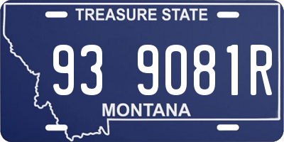 MT license plate 939081R