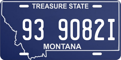 MT license plate 939082I