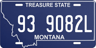 MT license plate 939082L