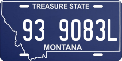 MT license plate 939083L