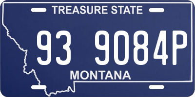 MT license plate 939084P