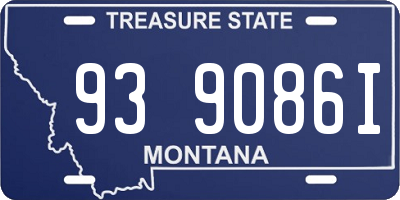MT license plate 939086I