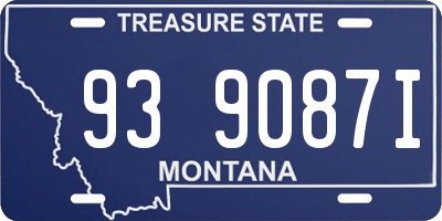 MT license plate 939087I