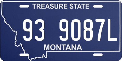 MT license plate 939087L