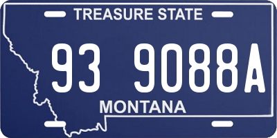 MT license plate 939088A
