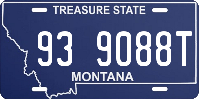 MT license plate 939088T