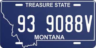 MT license plate 939088V