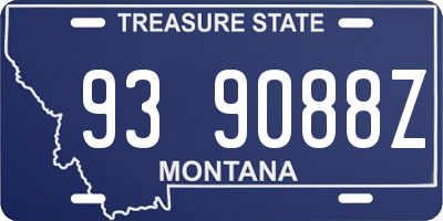 MT license plate 939088Z