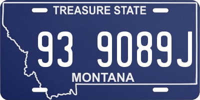 MT license plate 939089J