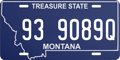 MT license plate 939089Q