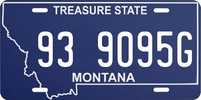 MT license plate 939095G
