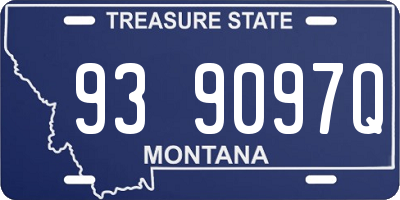 MT license plate 939097Q