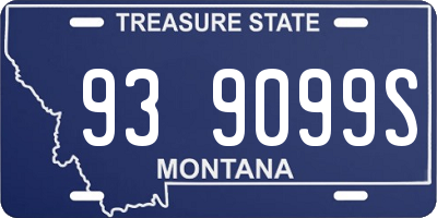 MT license plate 939099S