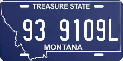 MT license plate 939109L